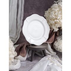 Тарелка мелкая d 21 см h 2 см, фарфор, Grazia, Casa di fortuna