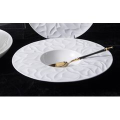 Тарелка для пасты 240 мл, d 29,3 см, h 5,2 см, костяной фарфор, Origami, Casa di fortuna