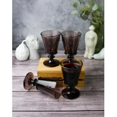 Набор из 4-х бокалов для вина 240 мл,  h 14,1 см, d 8,5 см, серия ABEILLE AUBERGINE, La Rochere, Кол-во в наборе: 4