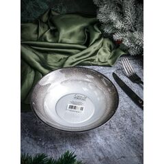 Салатник 19,3 см, цвет жемчужно-белый /мерцающе-черный, Shinning, Casa di fortuna