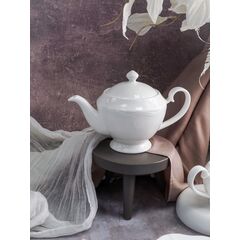 Чайник с крышкой 600 мл, 21,5x12,2 см h 14,6 см, фарфор, Grazia, Casa di fortuna