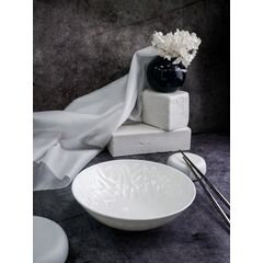 Салатник 850 мл, d 19,5 см, h 6 см, костяной фарфор, Origami, Casa di fortuna