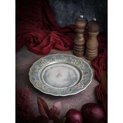 Тарелка мелкая d 23 см, h 2 см, фарфор, Vintage, Casa di fortuna