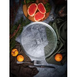 Тарелка прозрачная 28 см, Angle, Casa di fortuna