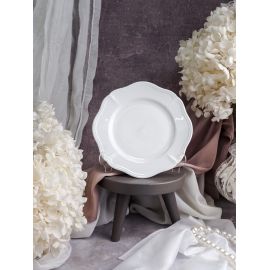 Тарелка мелкая d 16 см h 1,8 см, фарфор, Grazia, Casa di fortuna