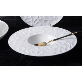 Тарелка для пасты 240 мл, d 29,3 см, h 5,2 см, костяной фарфор, Origami, Casa di fortuna