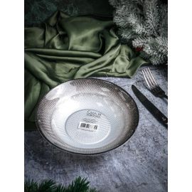 Салатник 19,3 см, цвет жемчужно-белый /мерцающе-черный, Shinning, Casa di fortuna