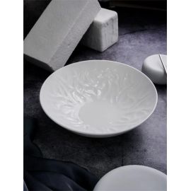 Салатник 1,35 л, d 23,5 см, h 6,7 см, костяной фарфор, Origami, Casa di fortuna