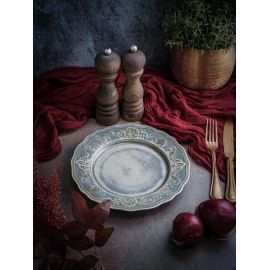 Тарелка мелкая d 21 см, h 2,4 см, фарфор, Vintage, Casa di fortuna