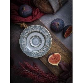 Блюдце d 12,5 см, h 1,6 см, фарфор, Vintage, Casa di fortuna