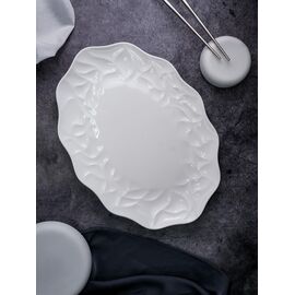 Блюдо овальное 36x26 см, h 3 см, костяной фарфор, Origami, Casa di fortuna