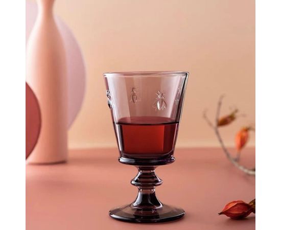 Набор из 6-ти бокалов для вина 240 мл,  h 14,1 см, d 8,5 см, серия ABEILLE AUBERGINE, La Rochere, изображение 2