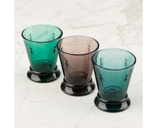 Набор из 6-ти стаканов O/F 260 мл, h 10,3 см, d 8,4 см, серия ABEILLE BLEU NUIT, La Rochere, изображение 8