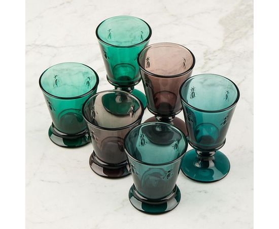 Набор из 6-ти стаканов O/F 260 мл, h 10,3 см, d 8,4 см, серия ABEILLE BLEU NUIT, La Rochere, изображение 9
