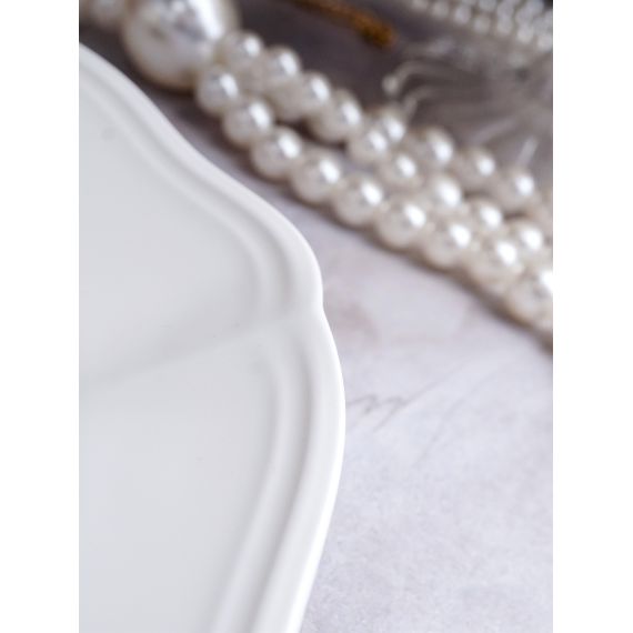 Блюдо овальное 32,5x23 см h 3 см, фарфор, Grazia, Casa di fortuna, изображение 3