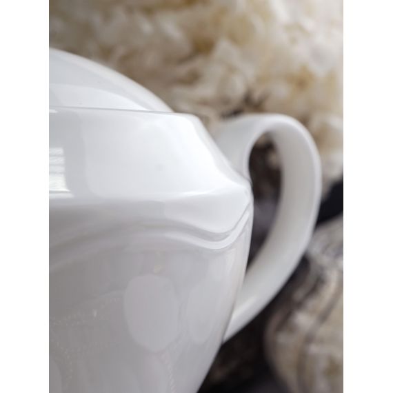 Чайник с крышкой 600 мл, 21,5x12,2 см h 14,6 см, фарфор, Grazia, Casa di fortuna, изображение 3