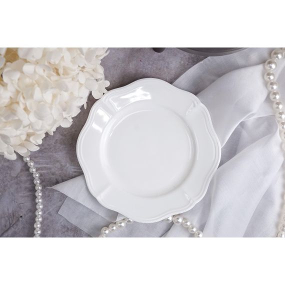 Тарелка мелкая d 16 см h 1,8 см, фарфор, Grazia, Casa di fortuna, изображение 2