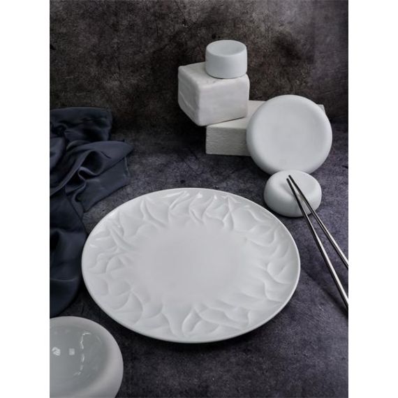 Тарелка мелкая d 25,9 см, h 2,3 см, костяной фарфор, Origami, Casa di fortuna