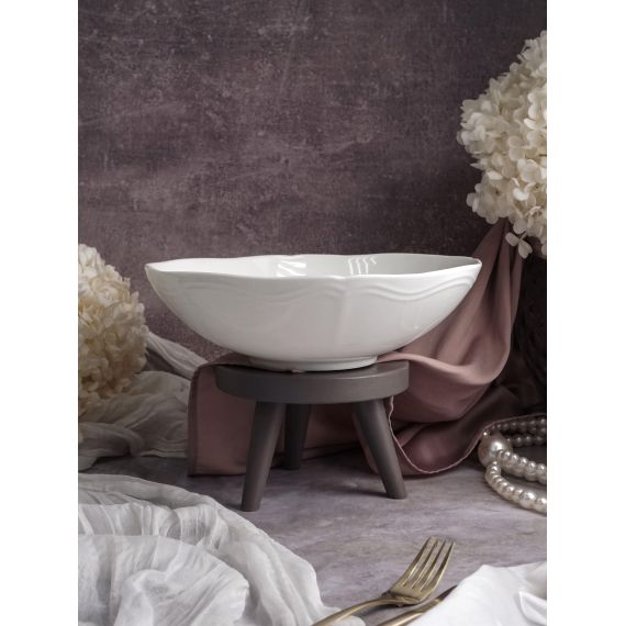 Салатник 1,9 л, d 26 см h 7,5 см, фарфор, Grazia, Casa di fortuna