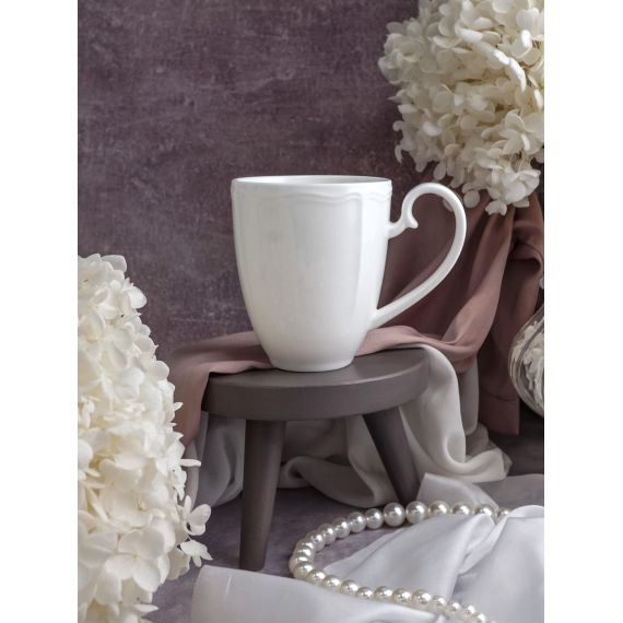 Кружка 380 мл, 13,2x8,7 см h 14,6 см, фарфор, Grazia, Casa di fortuna