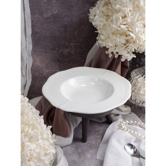 Тарелка глубокая для пасты 280 мл, d 24,5 см h 4,3 см, фарфор, Grazia, Casa di fortuna