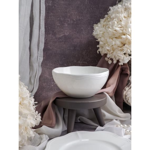 Салатник 750 мл, d 15,5 см h 7 см, фарфор, Grazia, Casa di fortuna