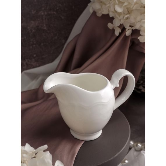 Молочник с ручкой 140 мл, 12,6x6,4 см h 9 см, фарфор, Grazia, Casa di fortuna, изображение 5