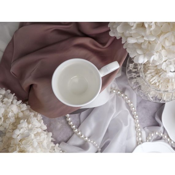 Кружка 380 мл, 13,2x8,7 см h 14,6 см, фарфор, Grazia, Casa di fortuna, изображение 2