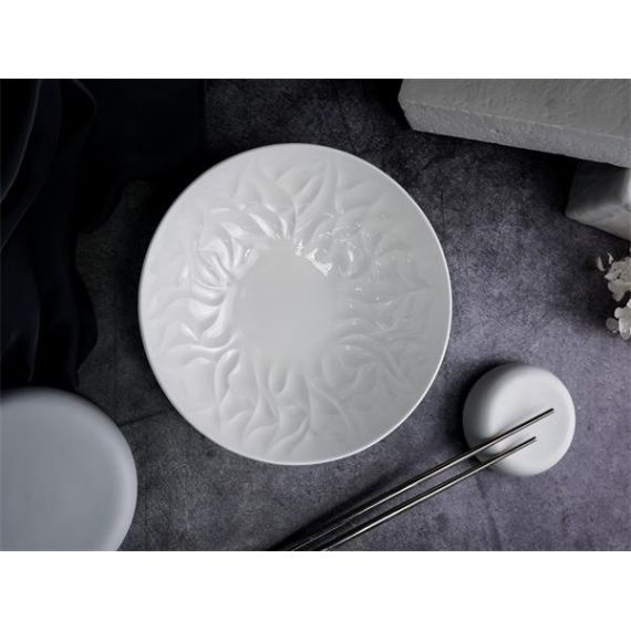 Салатник 1,35 л, d 23,5 см, h 6,7 см, костяной фарфор, Origami, Casa di fortuna, изображение 2