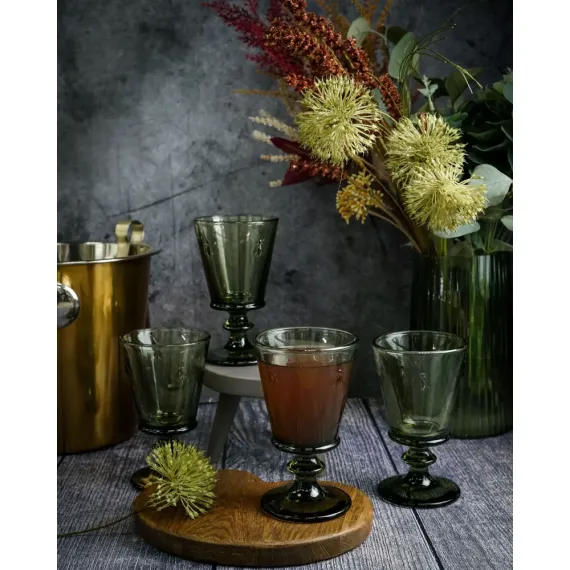 Набор из 6-ти бокалов для вина 240 мл,  h 14,1 см, d 8,5 см, зеленый, серия ABEILLE PROVENCE, La Rochere, изображение 12