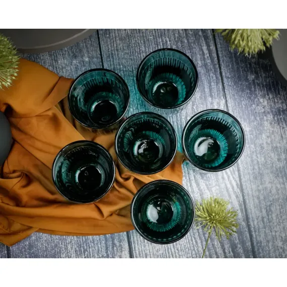 Набор из 6-ти стаканов O/F 290 мл, h 9,5 см, d 8 см, серия OUESSANT BLEU NUIT, La Rochere, изображение 11