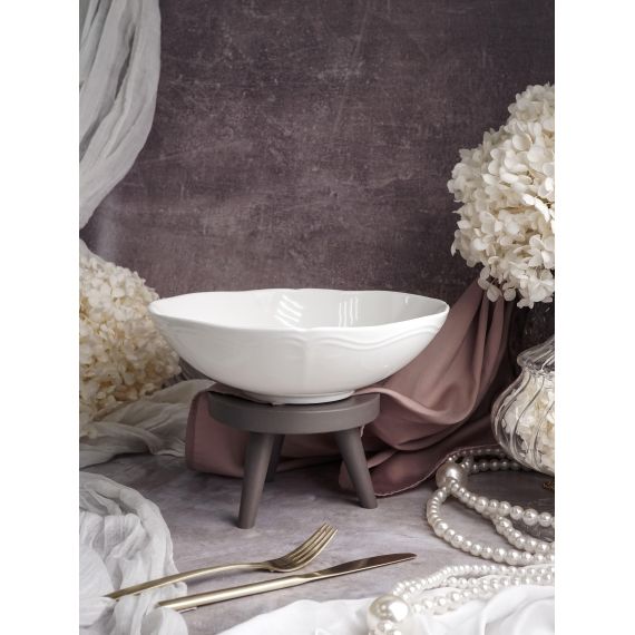 Салатник 1 л, d 21 см h 6,5 см, фарфор, Grazia, Casa di fortuna