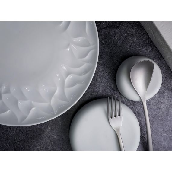 Тарелка полуглубокая 1,12 л, d 26,9 см, h 4,1 см, костяной фарфор, Origami, Casa di fortuna, изображение 4