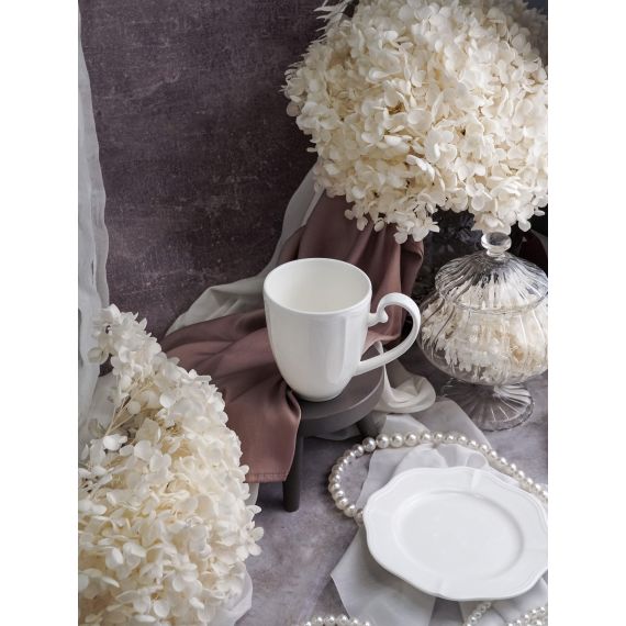 Кружка 380 мл, 13,2x8,7 см h 14,6 см, фарфор, Grazia, Casa di fortuna, изображение 4