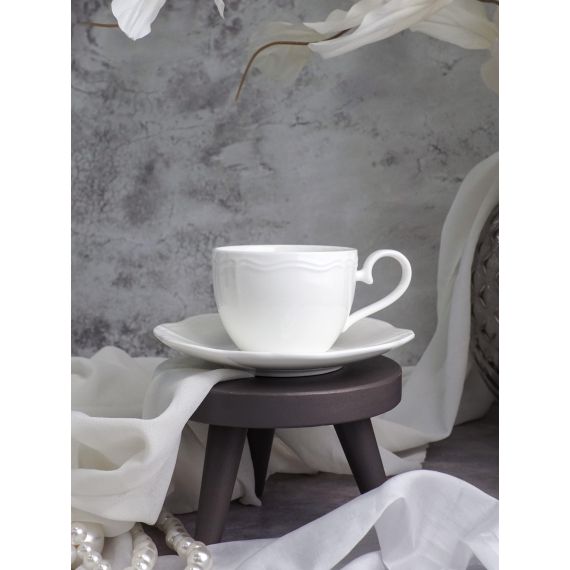 Чашка 220 мл, 12,5x8,8 см h 6,3 см, фарфор, Grazia, Casa di fortuna, изображение 6