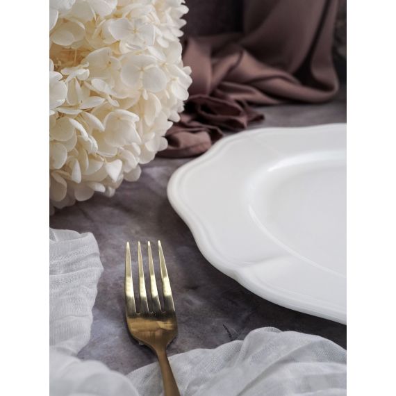 Тарелка мелкая d 25,5 см h 2,2 см, фарфор, Grazia, Casa di fortuna, изображение 3