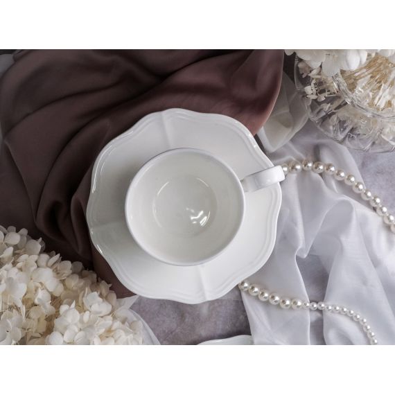 Чашка 220 мл, 12,5x8,8 см h 6,3 см, фарфор, Grazia, Casa di fortuna, изображение 2