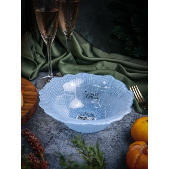 Салатник 16,5 см, цвет пастельно-голубой, Reef, Casa di fortuna