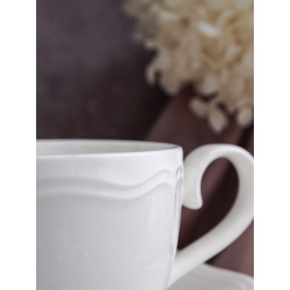 Чашка 220 мл, 12,5x8,8 см h 6,3 см, фарфор, Grazia, Casa di fortuna, изображение 7