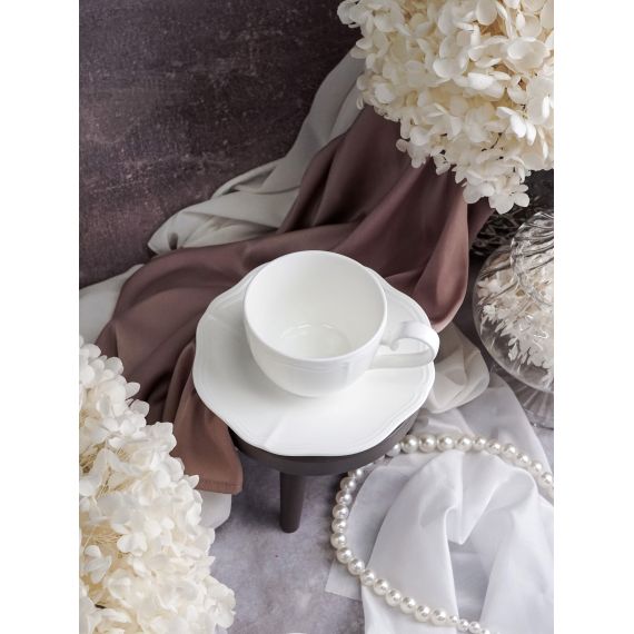 Блюдце d 16 см h 2,2 см, фарфор, Grazia, Casa di fortuna, изображение 3