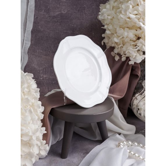 Тарелка мелкая d 16 см h 1,8 см, фарфор, Grazia, Casa di fortuna, изображение 5