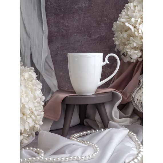 Кружка 380 мл, 13,2x8,7 см h 14,6 см, фарфор, Grazia, Casa di fortuna, изображение 8