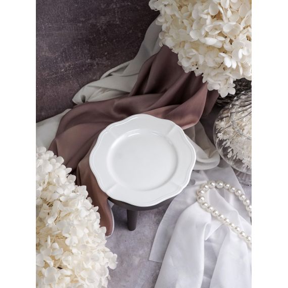 Тарелка мелкая d 16 см h 1,8 см, фарфор, Grazia, Casa di fortuna, изображение 4
