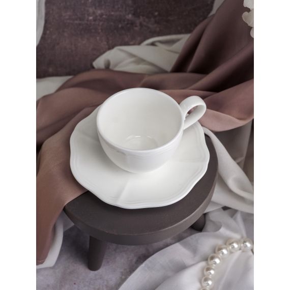 Блюдце d 12,4 см h 1,8 см, фарфор, Grazia, Casa di fortuna, изображение 4