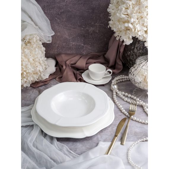 Салатник 1 л, d 21 см h 6,5 см, фарфор, Grazia, Casa di fortuna, изображение 16