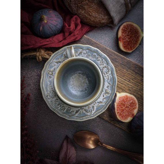 Блюдце d 12,5 см, h 1,6 см, фарфор, Vintage, Casa di fortuna, изображение 3