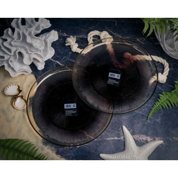 Набор обеденных тарелок 28 см Ixxir, 2 шт., молочный/кофейный, Casa di fortuna