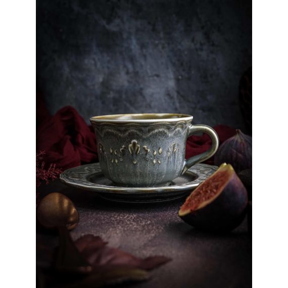 Чашка 210 мл, 12x9,2 см, h 6,3 см, фарфор, Vintage, Casa di fortuna, изображение 4