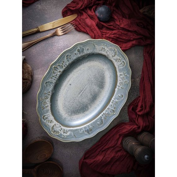 Блюдо овальное 32x24,2 см, h 4,7 см, фарфор, Vintage, Casa di fortuna