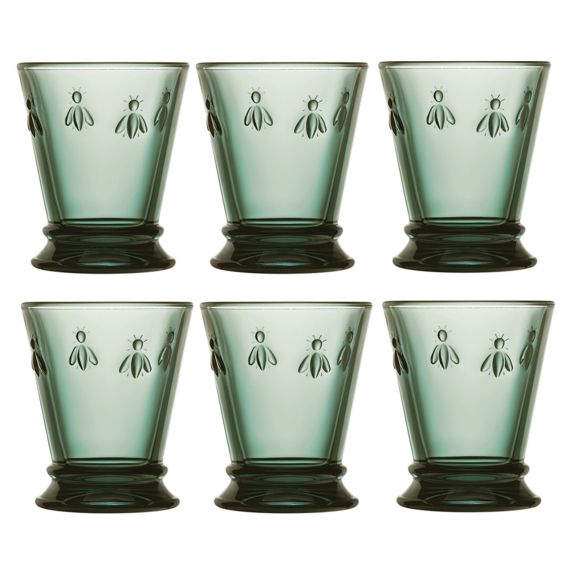 Набор из 6-ти стаканов Олд Фэшн 260 мл, h 10,3 см, d 8,4 см, серия ABEILLE VERT PROVENCE, La Rochere, изображение 13